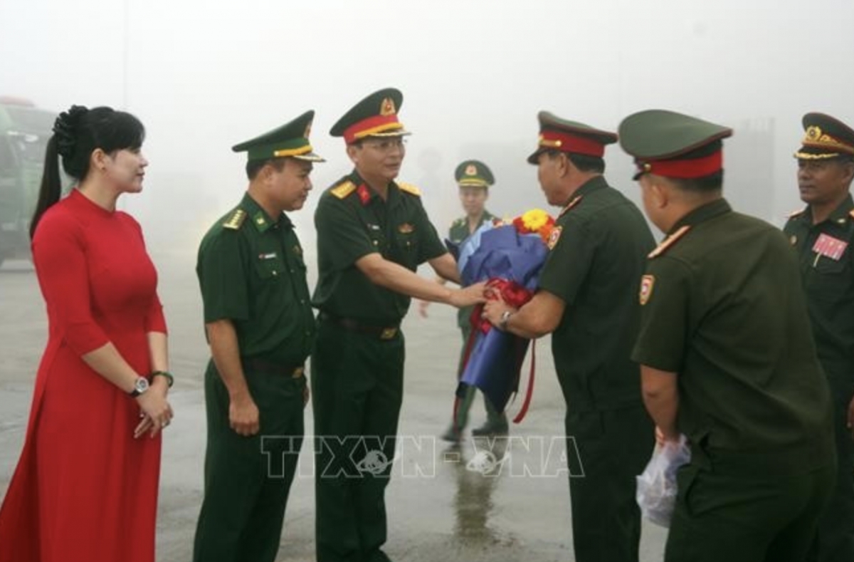 Welcome ceremony held for Lao officers, soldiers joining National Day parade